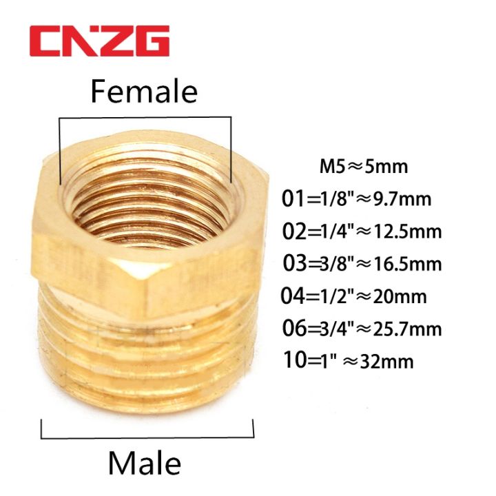 brass-adapter-fitting-bsp-reducing-hexagon-bush-bushing-male-to-female-connector-fuel-water-gas-oil-1-8-1-4-3-8-1-2-3-4-1