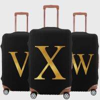 【CW】 Luggage Cover Gold PrintThicker Removeable Suitable for 18-32 Inch Accessories