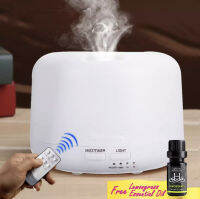 เครื่องพ่นอโรม่า พร้อมรีโมท! Aroma Diffuser with Remote Control ฟรี! น้ำมันหอมระเหยตะไคร้ เครื่องพ่นควัน พ่นไอน้ำ พ่นน้ำมันหอมระเหย ปรับอากาศ กลิ่นหอม