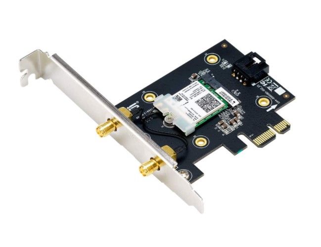 WIRELESS PCIe ADAPTER (การ์ดไวไฟ) ASUS PCE-AX3000 - AX3000 DUAL BAND PCI-E WIFI 6 (802.11AX)/BLUETOOTH 5.0/WPA3/OFDMA AND MU-MIMO