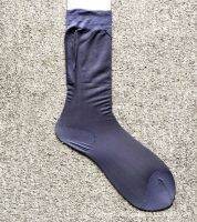 【jw】❉☼  Fashion Business Mens Silk Socks Formal Mesh Male Soft Transparent Elastic Striped Men Hose