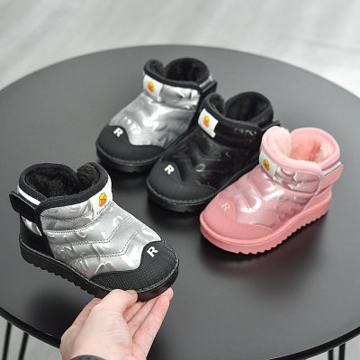 Winter Baby Girls Boys Snow Boots Children Warm Plush Boots Waterproof Windproof Kids Cotton Shoes Infant Toddler Boots