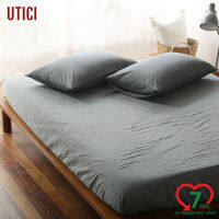 ผ้าปูที่นอน（1ชิ้น）6ฟุต/5ฟุต ผ้าฝ้ายแท้100% คละสี 100%Cotton Fitted Sheet ห้องนอน UTICI Living