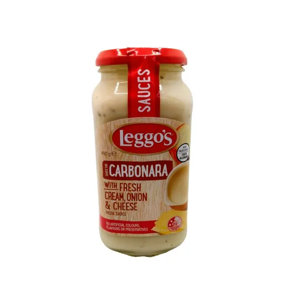 Leggos Carbonara with Fresh Cream, Onion & Cheese Pasta Sauce ( 500 g ) |  Lazada PH