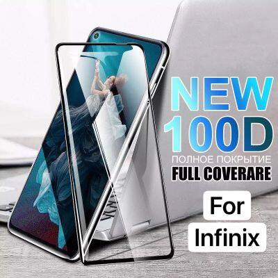 ส่งจากไทย เก็บเงินปลายทาง ฟิล์มกระจกนิรภัย infinix Hot 10 ฟิล์มเต็มจอ ใส่เคสได้ ฟิมกระจก ฟิล์มขอบดำ ฟิล์มกันกระแทก For Infinix Hot10