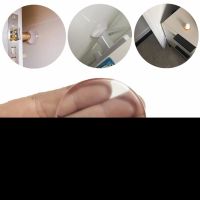 （HOT NEW）6/1Pcs Self-Adhesive Door Handle Stopper Punch-Free Anti-Collision Round Silicone Door Stop BumperWall Protector