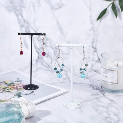 6Pcs T Shape Stand Jewlery Showcase Organizer Display Rack for Jewelry Exhibition Showcase