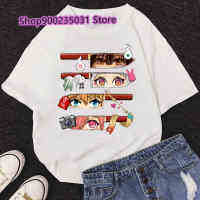 【New】2023 Ulzzang พิมพ์เสื้อยืดผู้หญิง Harajuku แขนสั้นห้องน้ำ Bound ผ้าฮานาโกะ Kun กราฟิกตลก Tshirt หญิงฤดูร้อนเสื้อเชิ้ตบน