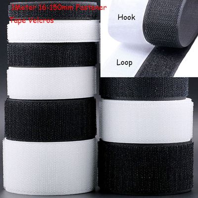 【CW】 1Meter 16-150mm Sew on and Non-Adhesive Fastener Tape Strips Fabric Interlocking  Adhesive Diy Accessories
