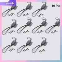 YESMILE 10Pcs สีดำสีดำ ตะขอบ้านไร่ ทางเข้าแบบชนบท พร้อมสกรูเหล็ก40ตัว ตะขอลวดแขวน ใช้งานได้จริง วินเทจ ตะขอเสื้อโค้ท หมวกเสื้อโค้ทแขวน