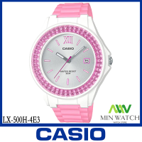 นาฬิกา รุ่น LX-500H CASIO นาฬิกาข้อมือวัยหนุ่มสาวเด็กนักเรียน สายเรซินLX-500H-4E3 ของแท้100% ประกัน1 ปี จากร้าน MIN WATCH