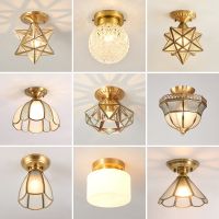 [COD] All copper aisle light star corridor home balcony porch ceiling luxury net red cloakroom