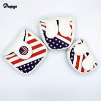 USA Golf Star Mallet Putter HeadCover Outdoor Waterproof PU Club Accessories Golf Covers For Man Women