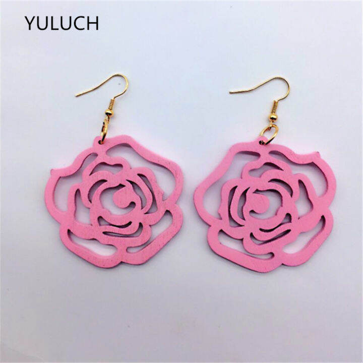 yuluch-pair-new-design-good-african-wood-rose-flower-earrings-latest-new-arrival-round-new-design-quality