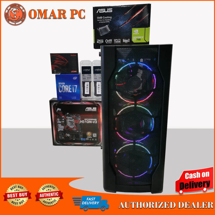 GAMING SYSTEM UNIT [IN i7 10700F ]{H510M }[240GB SSD][2x8gb DDR4