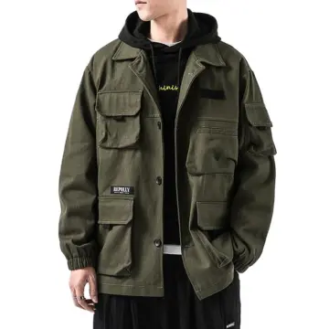 Mens jacket sales army green