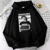 Hoodie สำหรับผู้ชาย Hoodies แร็ปเปอร์ Eminem เสื้อกันหนาวพร้อมลายผู้ชายเสื้อกันหนาวสีดำแฟชั่นสำหรับผู้หญิงฮาราจูกุเสื้อฮู้ดตัวใหญ่เสื้อสวมศีรษะออกกำลังกาย