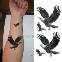 Waterproof Temporary Tattoo Sticker eagle hawk bird Fake Tatto Flash Tatoo leg Arm hand foot tatouage for Men Girl Women lady Stickers