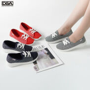 Shoes slip on female D & A EP L1916 Đế high red