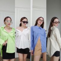 New arrival! Basic shirt????(390฿ฟรีส่ง) เสื้อเชิ้ต สไตล์สาวมินิมอล งานเบสิค ที่ใส่แล้วดูดีสุดๆ ดีเทลปกหลังจึ้งๆ ทรงสวย