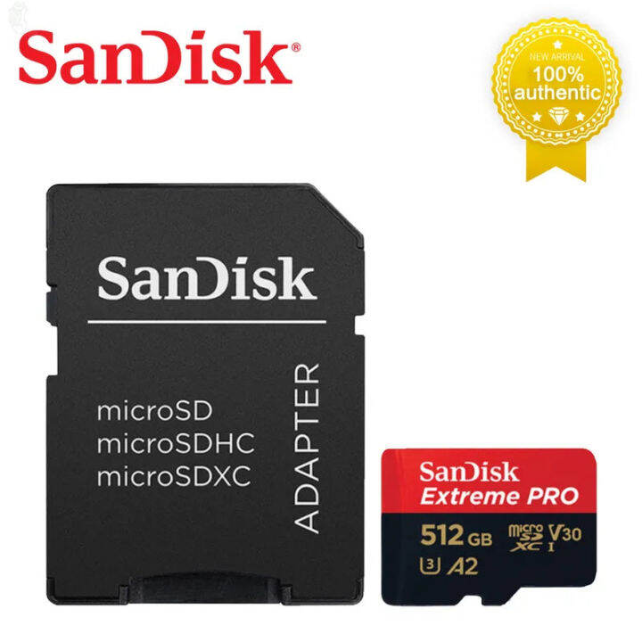 ลด-50-พร้อมส่ง-sandisk-extreme-pro-microsdxc-512gb-256gb-128gb-64gb-32gb-a2-sdsqxcd-512g-ความเร็วสูงสุด-อ่าน-200mb-s-เขียน-140mb-s-ขายดี