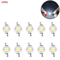 ชิปไฟ Led ไดโอดเปล่งแสงไฟ Led กำลังสูง1W 10ชิ้น Smd สีขาวอบอุ่นสีเขียวสีฟ้าสีเหลืองสีแดงสำหรับหลอดไฟดาวน์ไลท์