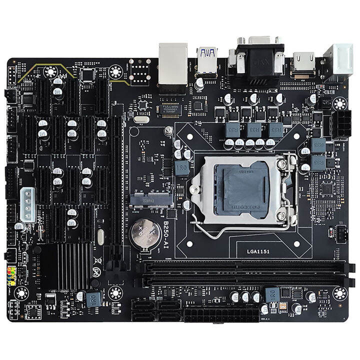 Valeriee Motherboard Kartu Grafis, Motherboard Mesin Tambang B250 BTC ...