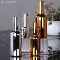 ☍☞ Perfume Bottle Spray Bottle High Quality Empty Refillable Pump Bottle 10ml-100ml Gold Silver Small Deodorant Container Travel