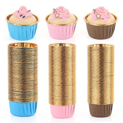 50PCS/Pack 3Colors Muffin Cupcake Liner Cake Wrappers Baking Cup Tray Case Cake Paper Cups Pastry Tools Party Supplies