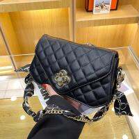 Trendy Female Bags Soft Leather Texture Chain Women Fashion All-Match Shoulder Plum Blossom Rhombus Cross-Bo 【AUG】