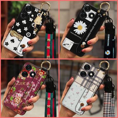 Soft New Arrival Phone Case For Tecno Spark10C/K15Q Phone Holder protective waterproof Durable Wrist Strap armor case