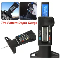 【Cod】 Cottage Craft สีดำ Digital Tire Tread Depth Gauge Meter Measurer จอแสดงผล LCD Tread Checker ยาง Tester สำหรับรถยนต์รถบรรทุก0-25.4Mm