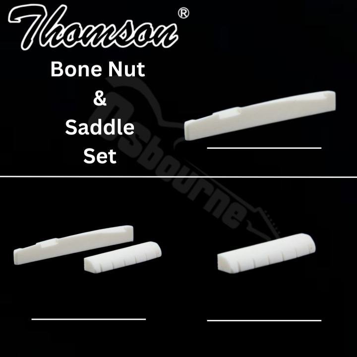 Thomson Deluxe Ox Bone Acoustic Guitar Nut and Saddle Set Lazada PH