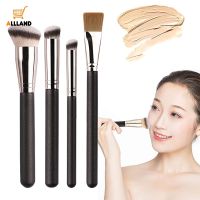 1 Pcs Round Head Bevel Makeup Brush/ Traceless Concealer Brush/ Soft Fiber Bristle Removal Brush/ Multipurpose Flat Head Mask Brush