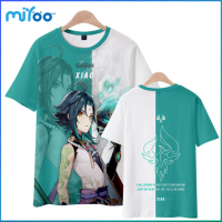 COD Genshin Impact Anime Surrounding Short-sleeved T-shirt Mens Women Short T