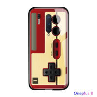 UCUC เคสโทรศัพท์เคสสำหรับ OnePlus 8 One plus 8 + กรณีโทรศัพท์แก้วสร้างสรรค์ Nokia โทรศัพท์เกมบอย Gamepad สวิทช์กระจกนิรภัยที่ครอบคลุมกรณี