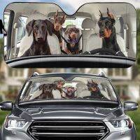 Dobermann Dog Family Auto Car Sunshade Dog Car Sun Shade Dobermann Car Decoration Dog Lover S