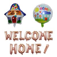 Welcome Home letter Foil Balloons Home Party Globos Rose Gold Welcome home Ballon Party Supplies Air Balloons party balloon Colanders Food Strainers