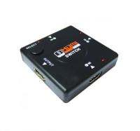 PK HDMI SWITCH 3 ออก 1 มีรีโมท PK-HDMI-132R - Black