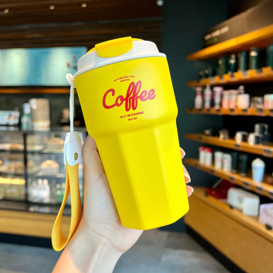 Leak-Proof Travel Thermal Vacuum Flask Insulated Cup Milk Tea