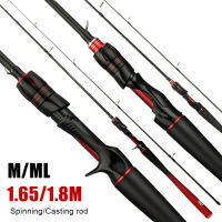 DAIWA Spinning Casting Rod 1.65M/1.8M คาร์บอนไฟเบอร์ตกปลา Rod M &amp; ML 2ชิ้นปลาคาร์พตกปลาน้ำจืดน้ำเค็ม Tackle อุปกรณ์เสริม