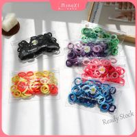 【Ready Stock】 ☍ C18 50pcs Set Rubber Band Ins Rainbow Candy Color Hair Ties Cute Baby Hair Rope Color Daisy Bag Hair Band