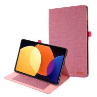 กรณีผ้าสำหรับ Xiaomi Pad 5 Pro 12.4นิ้วพลิกปก Mi Pad5Pro 12.4 "ป้องกันปลอกยืน Holder