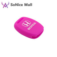 Silicone 2-button Key Case Flexible Car Remote Cover Control Holder Keychian Civic For Colorful