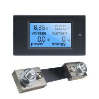 【LZ】▫◄▲  20a/50a/100a medidor digital dc 6.5-100v voltímetro amperímetro lcd 4 in1 volt amep energia medidor detector amperimetro shunt