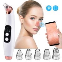 Visible Blackhead Remover Facial Cleansing Blackhead Extractor Pore Cleaner Acne Pimple Remove With Microscope Skin Care Tools