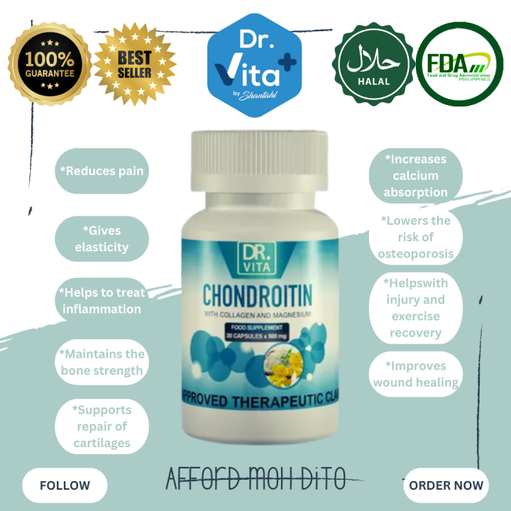 Dr. Vita Chondroitin With Collagen and Magnesium will help you to keep