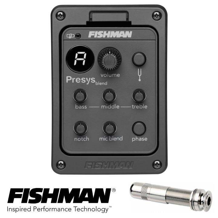 fishman-presys-blend-ปิ๊กอัพกีตาร์โปร่ง-แบบติดตั้งด้านข้าง-ใส่ถ่านที่แผงควบคุม-รุ่น-psy-gaa-qaa-presys-blend-onboard-preamp-pickup-system