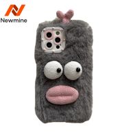 Newmine การ์ตูนน่ารักเป็ดเหมาะสำหรับ iphone13promax apple 12 เคสโทรศัพท์มือถือ 11 หญิง x/xr plush 8plus7