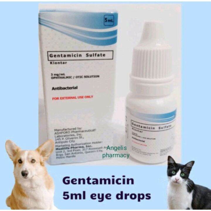Gentamicin Eye drops for s Dog Cat Chicken eye infection FDA APROVED